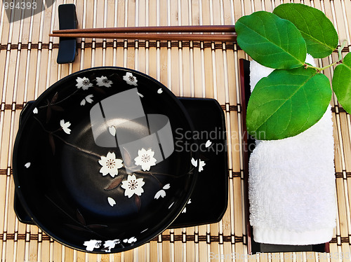 Image of oriental table serving