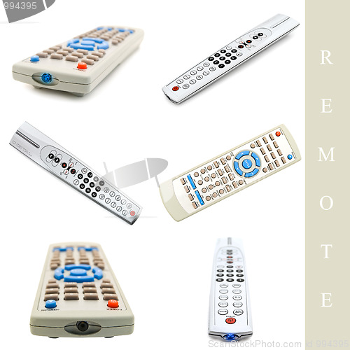 Image of set of remote controls