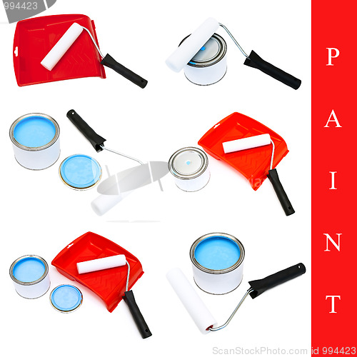 Image of set of paint tools