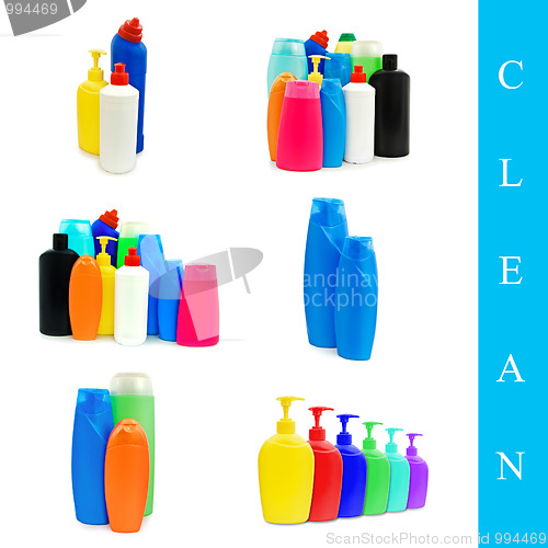 Image of plasrtic bottles set