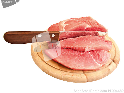 Image of cutting meat