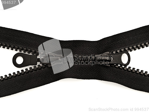 Image of double zipper