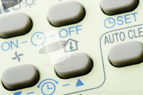 Image of Remote buttons.