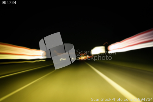 Image of Night on the road