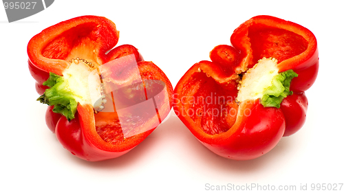 Image of Two sections of pepper