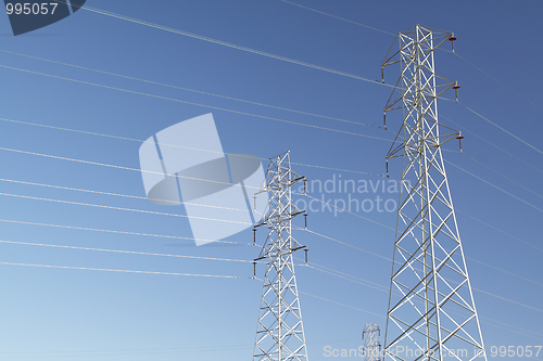 Image of High voltage power lines