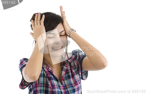 Image of disappointed young woman
