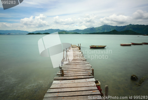 Image of pier and boat