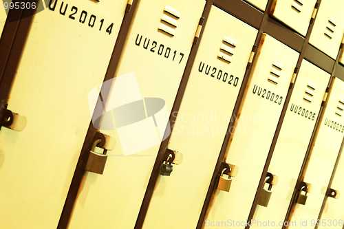 Image of locker in school