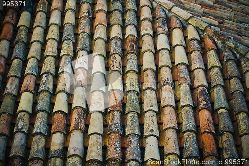 Image of old tiled roof