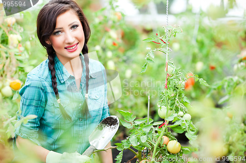 Image of Gardening woman