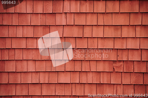 Image of Red shingles on a barn