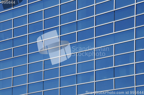 Image of Exterior windows of a modern commercial office building 