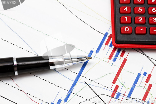 Image of Data analyzing in stock market or others 