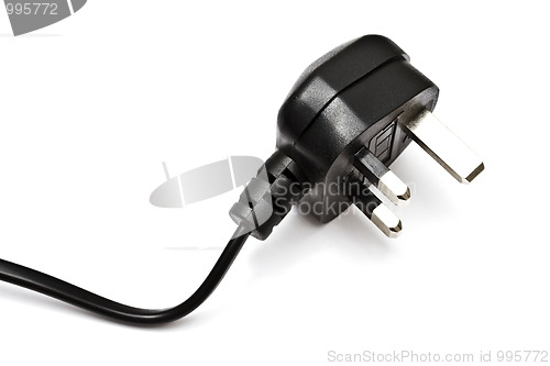 Image of Electric plug isolated on the white