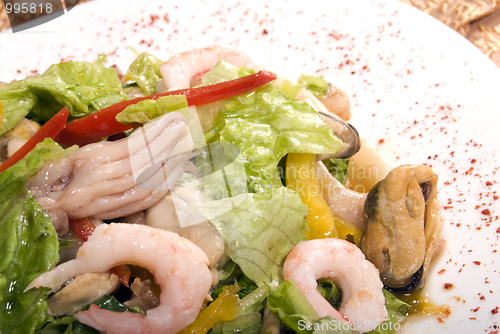 Image of Salad made of seafood        