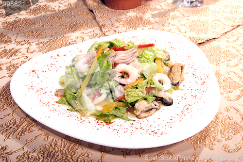 Image of Salad made of seafood        