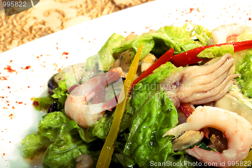 Image of Salad made of seafood        