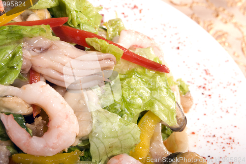 Image of Salad made of seafood        