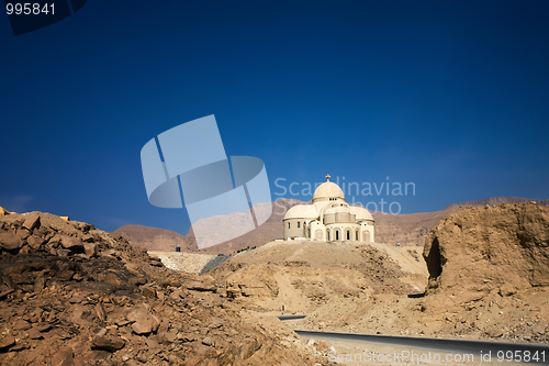 Image of cathedral in desert