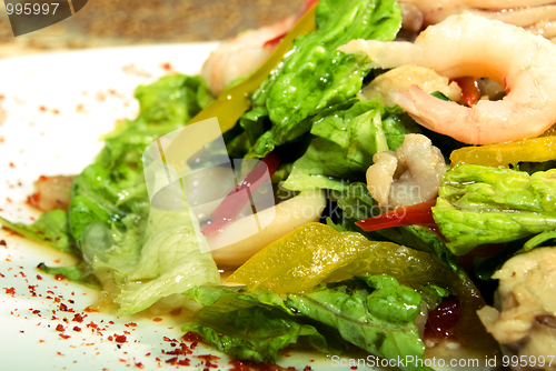 Image of Salad made of seafood        