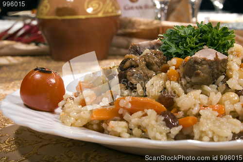 Image of Pilaf with meat    