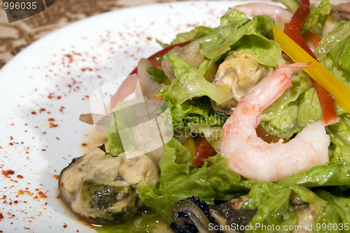 Image of Salad made of seafood        