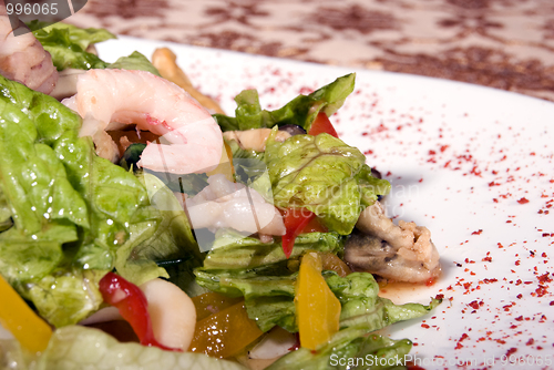 Image of Salad made of seafood        