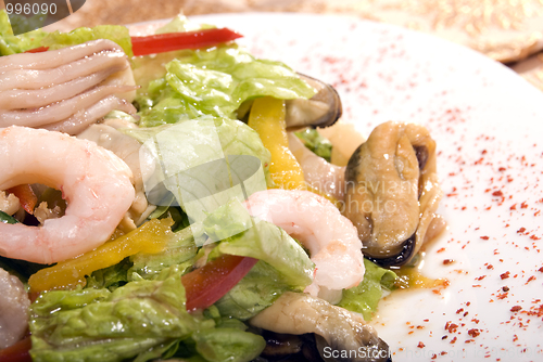 Image of Salad made of seafood        