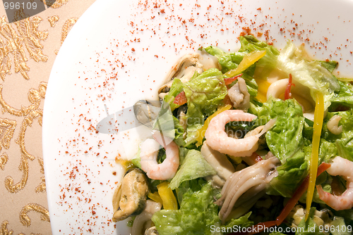 Image of Salad made of seafood        