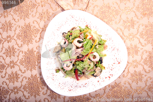 Image of Salad made of seafood        