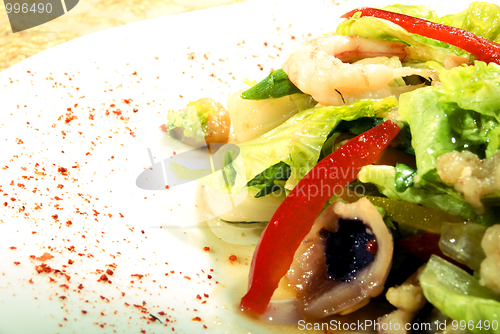 Image of Salad made of seafood        