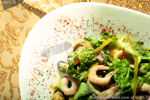 Image of Salad made of seafood        