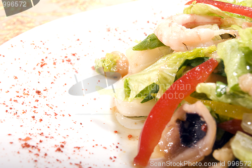 Image of Salad made of seafood        