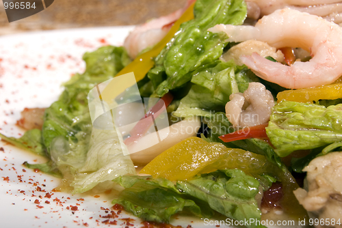 Image of Salad made of seafood        