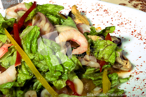 Image of Salad made of seafood        