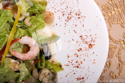 Image of Salad made of seafood        