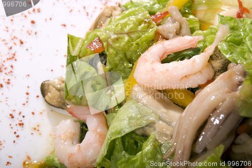 Image of Salad made of seafood        