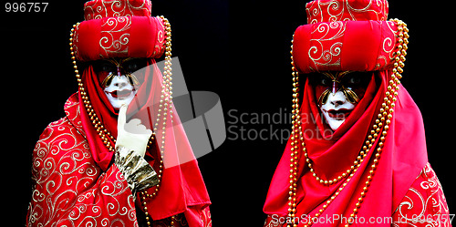 Image of Two masked women