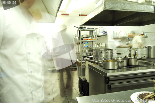 Image of Kitchen with staff    