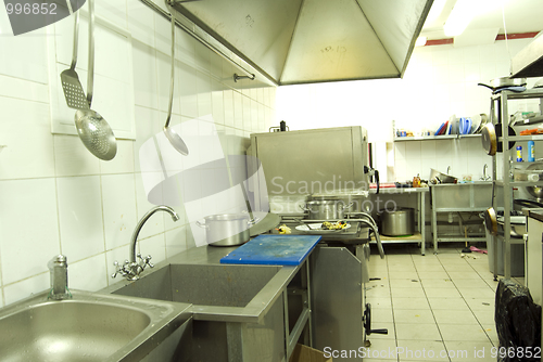 Image of Kitchen in restaurant    