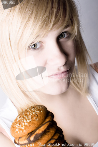 Image of woman with cookies