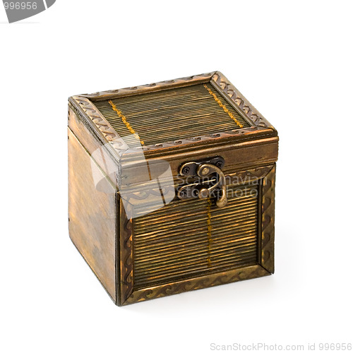 Image of vintage wooden casket