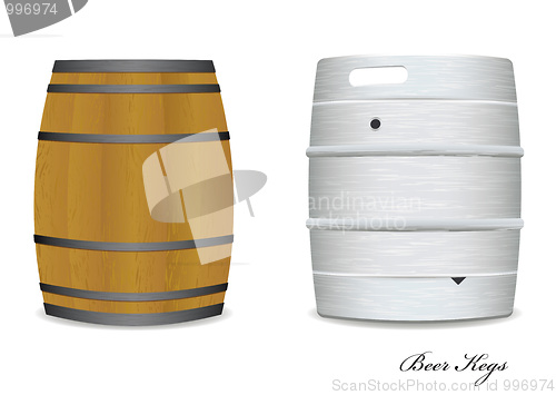 Image of beer keg barrel pair