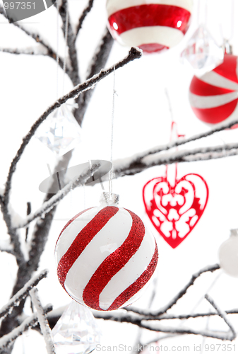 Image of Christmas Decorations on a tree