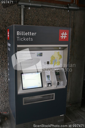 Image of Subway ticket machine in Oslo