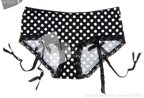 Image of Feminine panties with garter