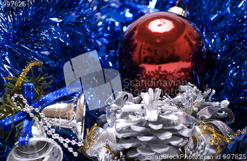 Image of Christmas and New Year decorations   