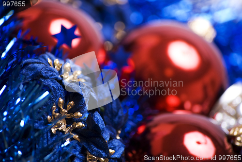 Image of Christmas and New Year decorations  