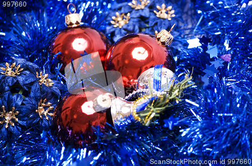 Image of Christmas and New Year decorations  